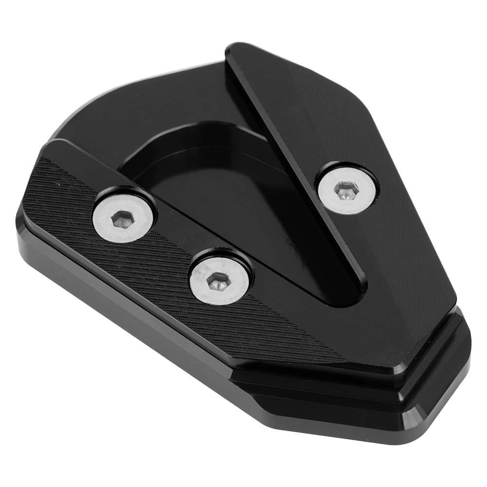 Motorcycle Side Stand Base Kickstand Extension Pad Enlarger Plate Fit for YAMAHA YZF R6 17‑19Black