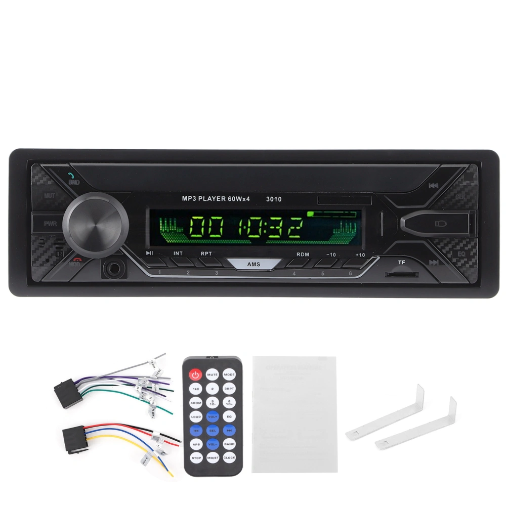 12V Car Bluetooth Multimedia Player FM Radio MP3 USB Charging AUX Audio Input Universal