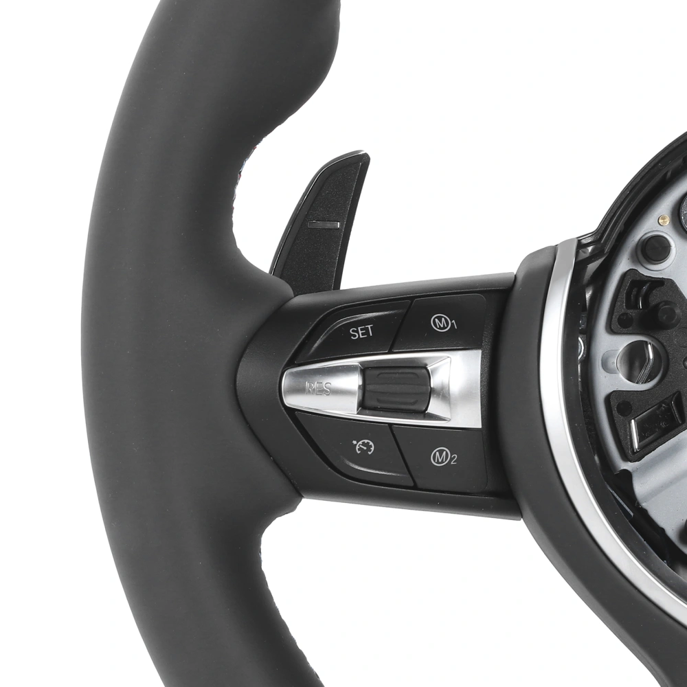 BuyWeek Upgrade for F80 M3 Style Steering Wheel with Paddle Shifters Fits for 3 Series E46 / M3 1999‑2006