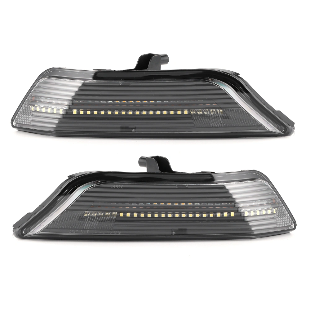 2pcs Front Turn Signal Lights LED Lamp with Water Flashing Fit for Mustang 2015‑2017