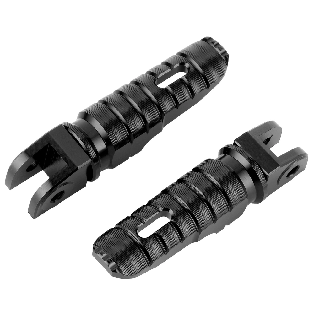 2pcs Rear Foot Pegs Footrest Aluminum Alloy Replacement FP‑256‑Set for DUCATI 1098/1198Black