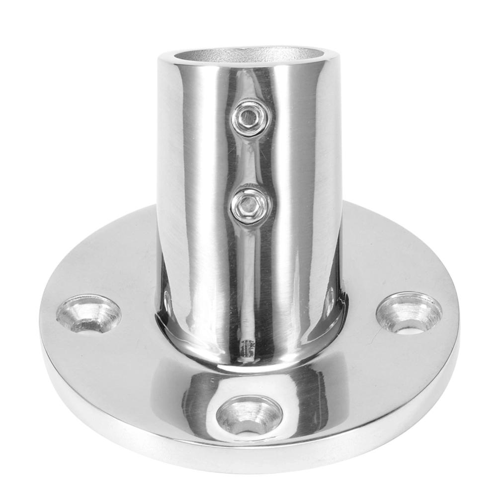 BuyWeek 60 Degree Round Tube Base Hand Rail Railing Fitting 316 Stainless Steel Marine Boat Hardwares22mm/0.9in