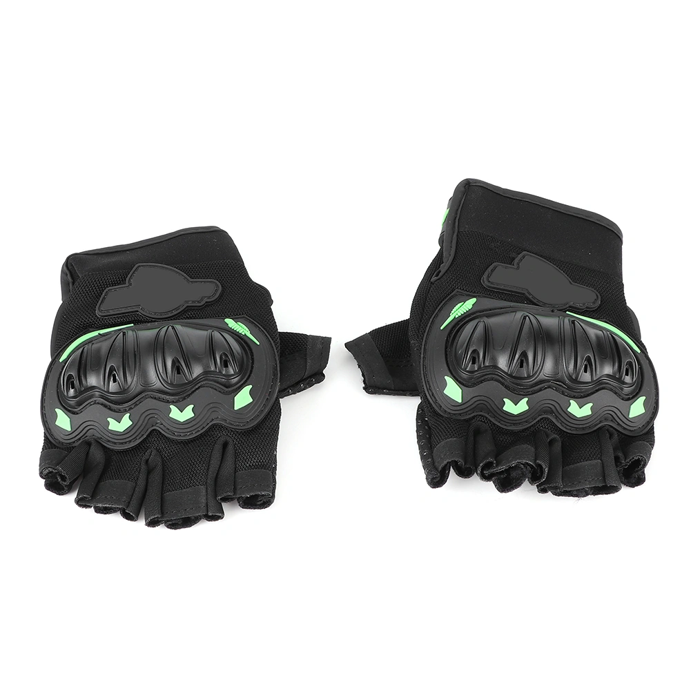 BuyWeek Half Finger Cycling Gloves Sports shockproof Breathable Mitten for Man Woman OutdoorGreen M