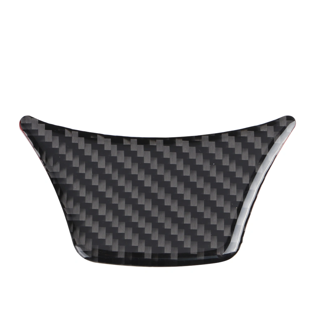 BuyWeek Steering Wheel Chin Trim Soft Carbon Fiber Cover Interior Decoration Fit for 5 Series F10 GT 10‑17