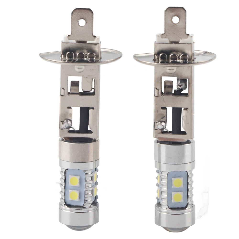 2x H1 6000K Super White 3‑5W LED Fog Light Bulbs Kit Fog Driving Light