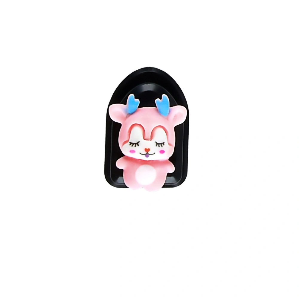 Cartoon Cute Car Hook Mini Hanger Self Adhesion Multifunction for Back Rest Dashboard Home WallPink Deer