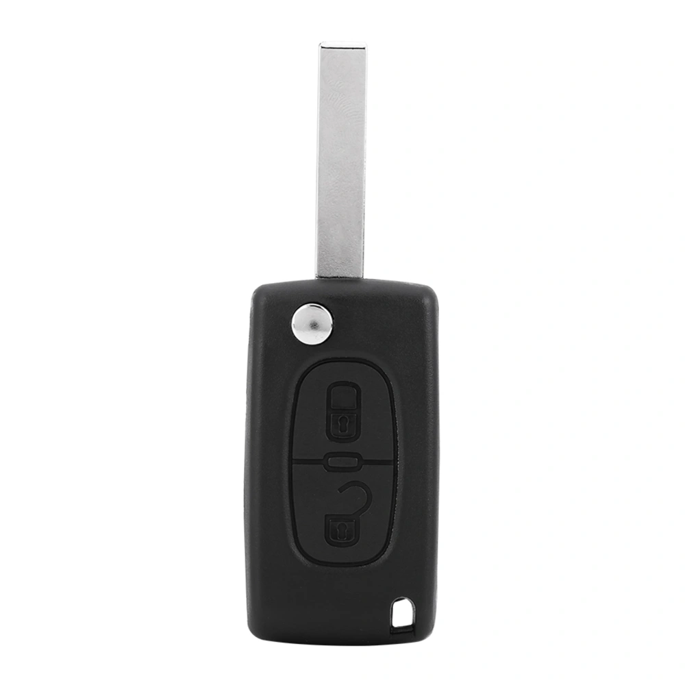 2 Buttons Car Remote Key Fob ID46 433MHz W/ Uncut Blade for Peugeot 207 307 308 407 807