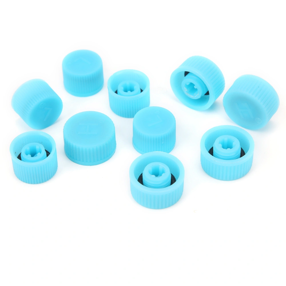 BuyWeek 10Pcs A/C Refrigerant Port Cap W/Seal Ring High/Low Side Air Conditioning Service Dust Cover