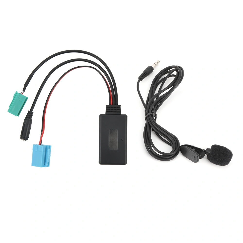 6Pin Bluetooth Audio Cable Car Stereo AUX‑IN Adapter with Microphone Fit for Clio/Espace/Megane