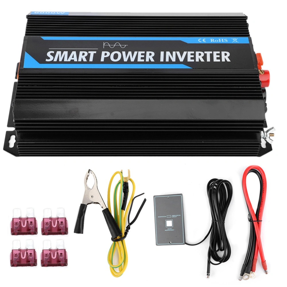 2000W 12V to 220V Pure Sine Wave Power Voltage Inverter Transformer Auto Accessory