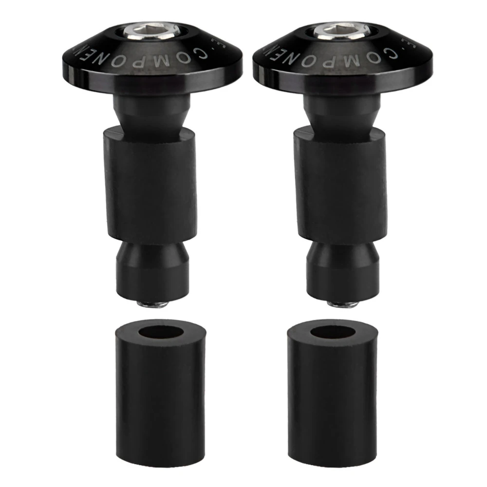 BuyWeek 22mm 7/8inch Motorcycle Handlebar End Slider Plug Caps for Racing ATV Offroad Black