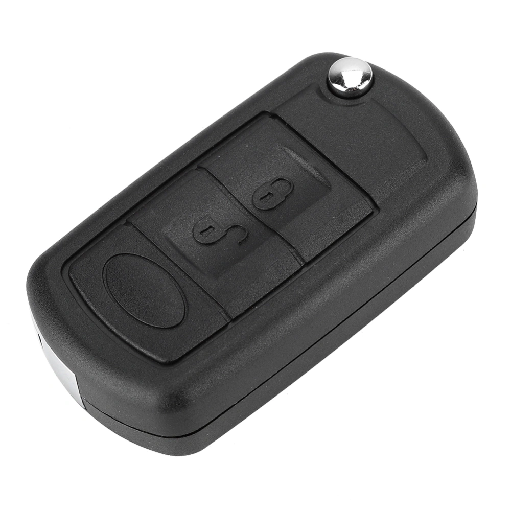 BuyWeek 3 Button Car Remote Folding Flip Key Fob Case Blade Cover Shell Fit for Land Rover Discovery