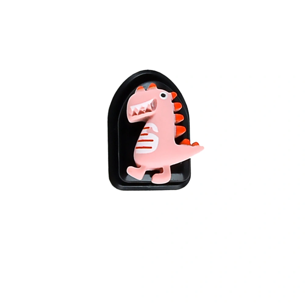 BuyWeek Cartoon Cute Car Hook Mini Hanger Self Adhesion Multifunction for Back Rest Dashboard Home WallPink Dinosaur