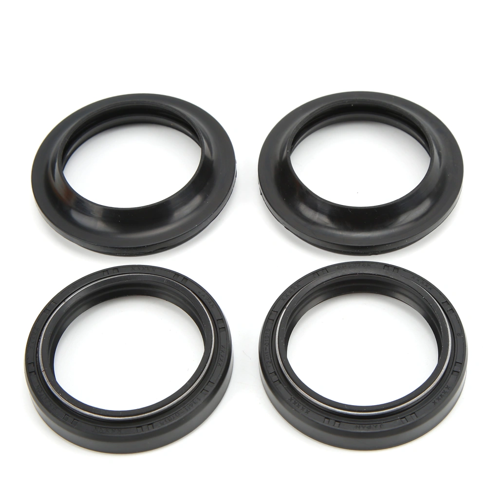 Front Fork Oil Dust Seal Kit 41x53x8/10.5mm Fluororubber Replacement for XVS650 V Star YZF‑600R