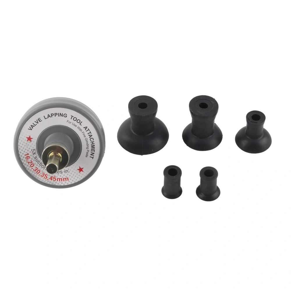 Valve Lapping Tool Attachment with 5 Suction Plates 1000rpm To 1250rpm Universal for Grinding Small Engine