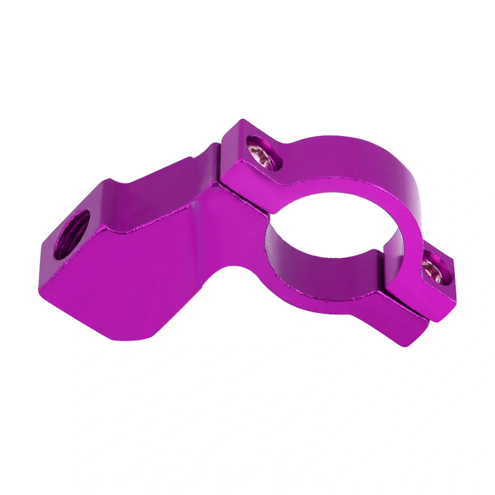 10mm Motorcycle Rearview Mirror Bracket Handlebar Mount Mirror Adapter Holder Clamp Purple