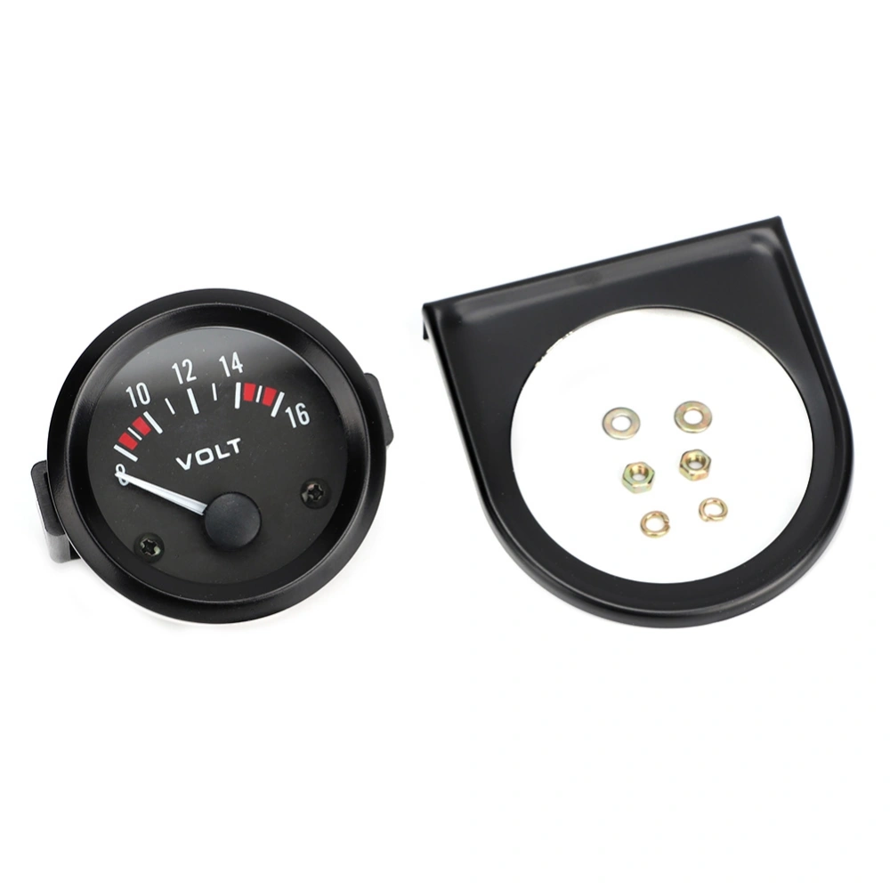 BuyWeek Car Universal 12V Voltmeter 52mm/2in Voltage Meter Gauge 8-16V BX100007