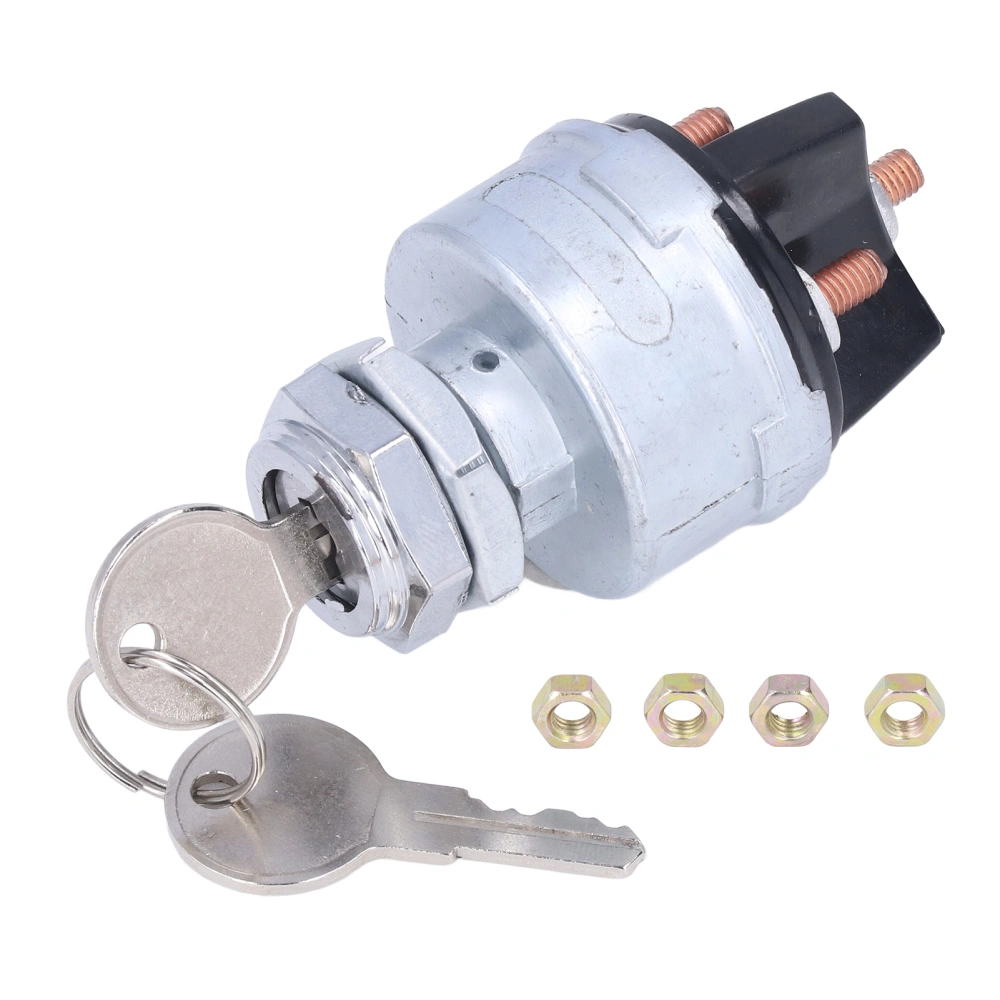 BuyWeek 4 Position Engine Ignition Starter Switch with 2 Keys D250E Universal for Car Truck Agricultural Vehicle