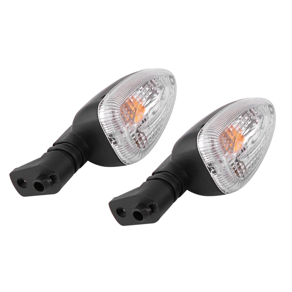 Pair of Motorcycle Turn Signal Lights Direction Indicator Lamp for BMW F800 Transparent