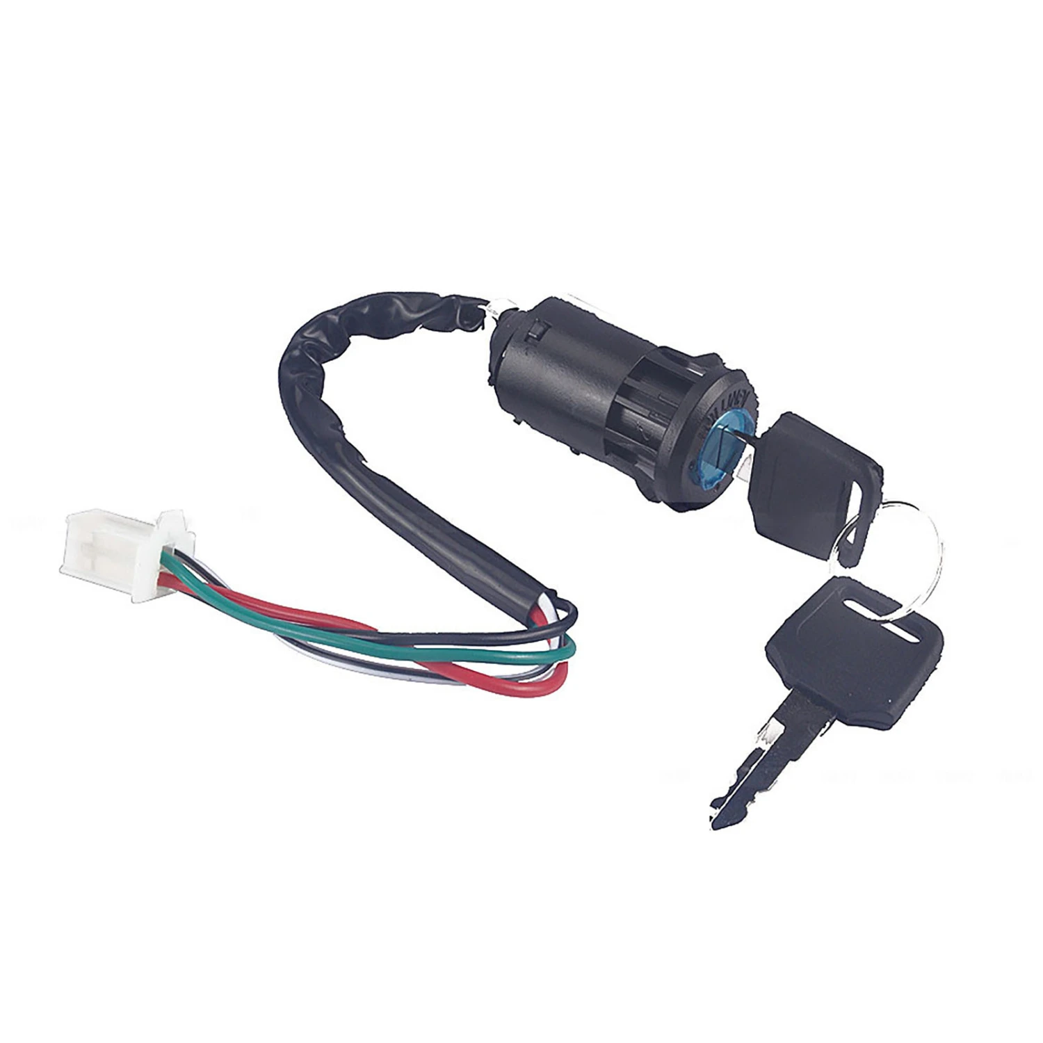4-Wire Ignition Switch Lock Key For Quad ATV Go Kart Pit Dirt Bike Moped Scooter