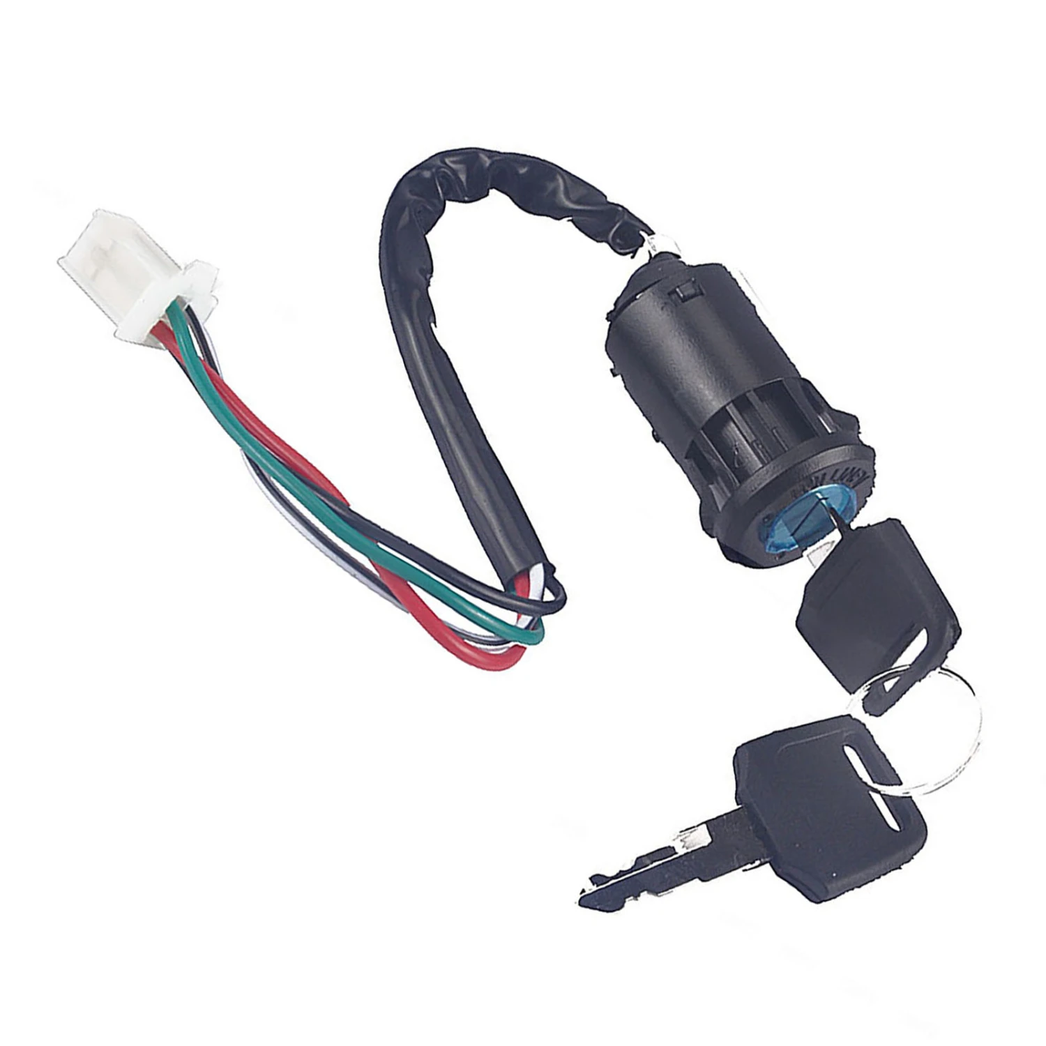 4-Wire Ignition Switch Lock Key For Quad ATV Go Kart Pit Dirt Bike Moped Scooter
