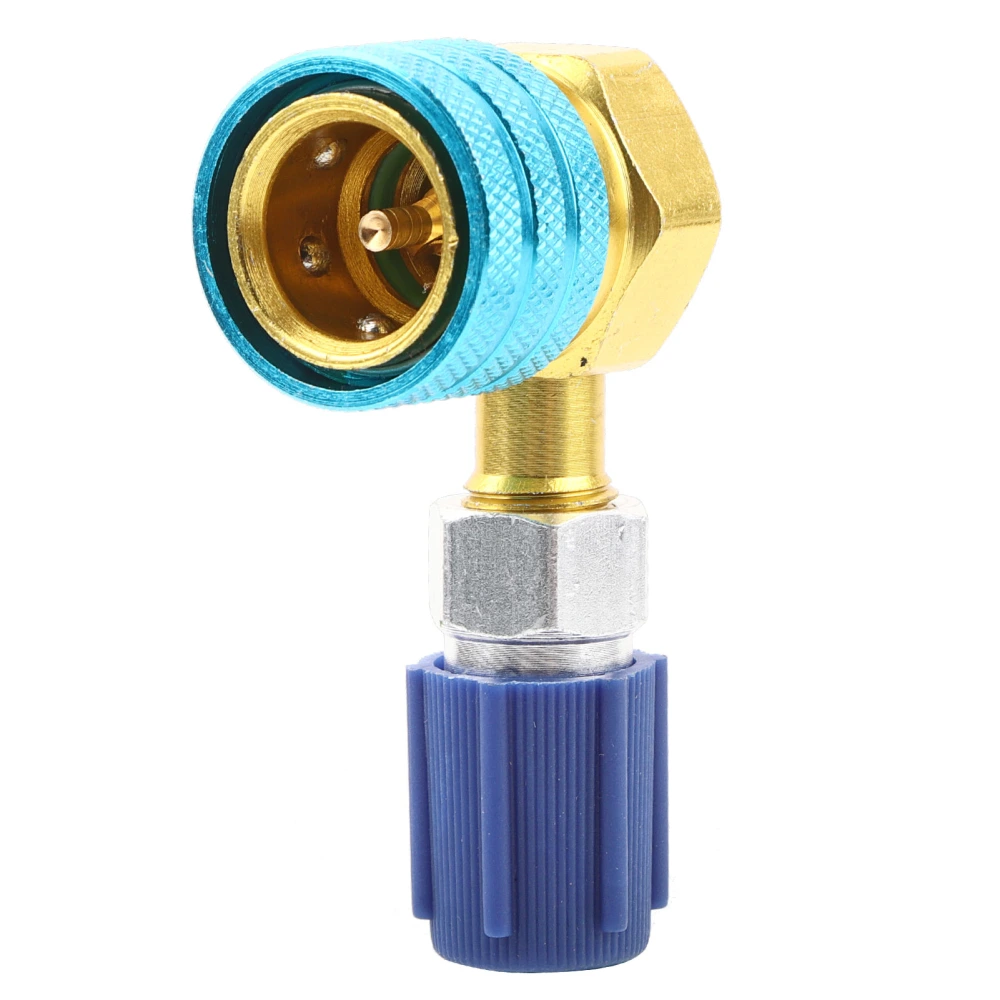 R1234YF to R134A Auto Air Conditioning Refrigerant Coupling Right Angle Simple Liquid Connection