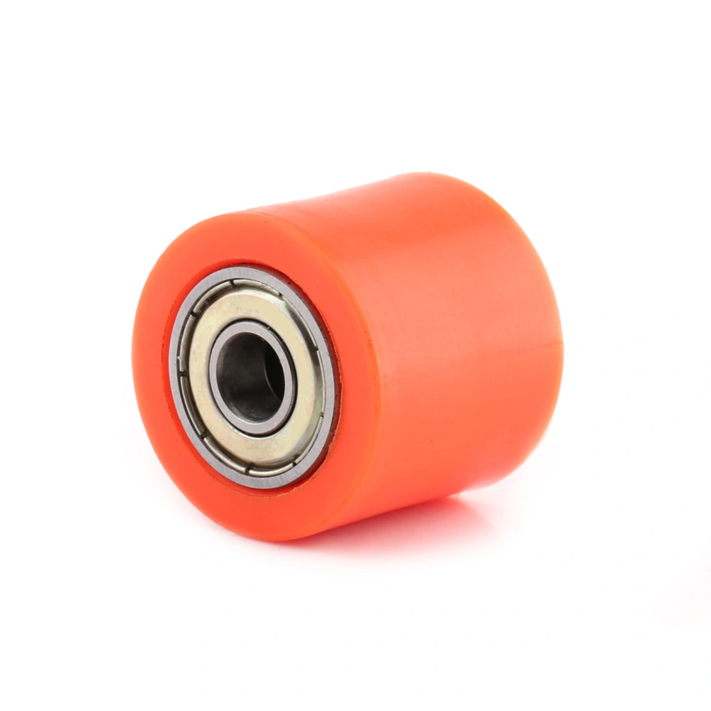 BuyWeek 8mm Drive Chain Pulley Roller Slider Tensioner Wheel Guide For Street Bike Motorcycle Orange