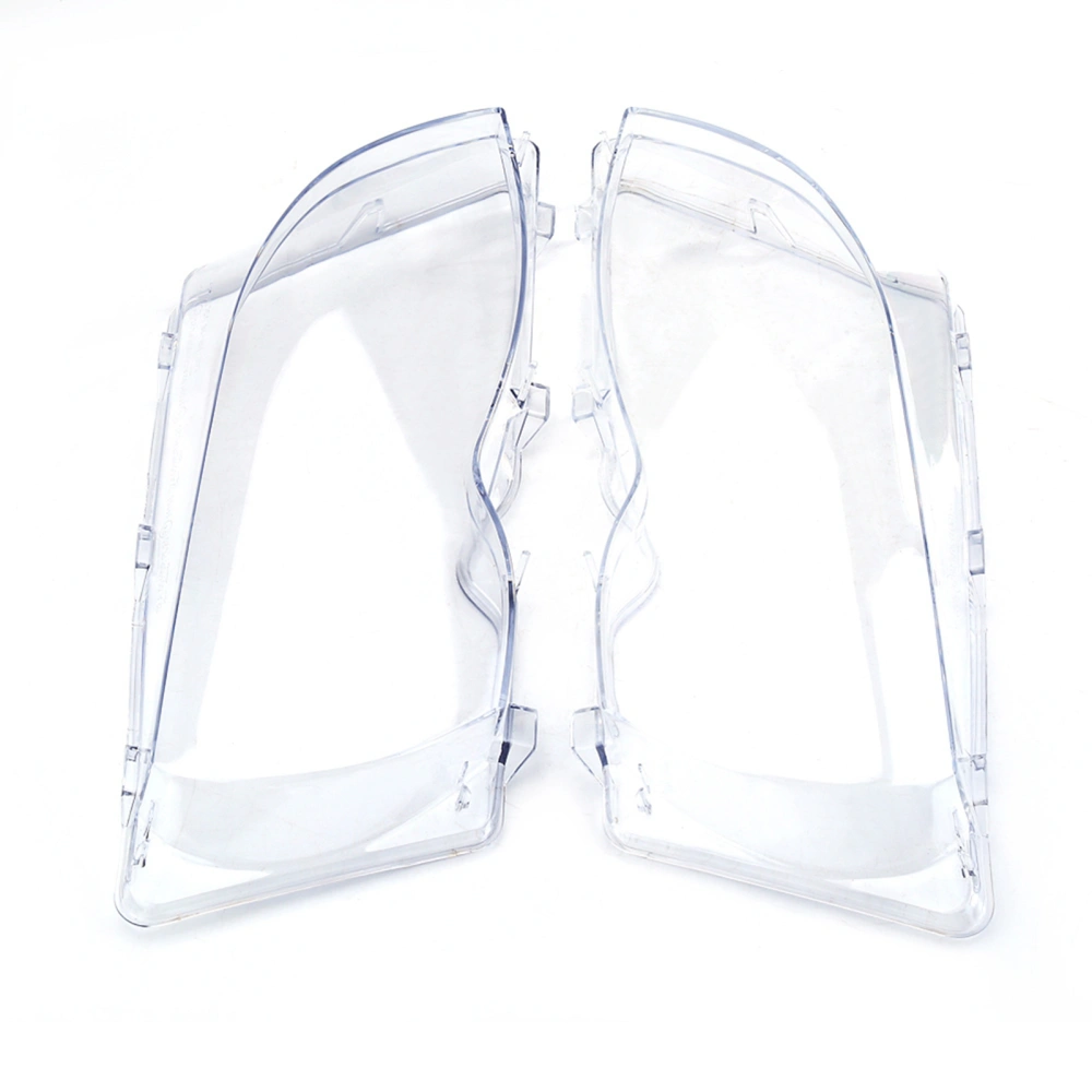 2pcs Car Headlight Clear Lens Cover for E46 4D 320i/325i/325xi/330i/330xi 02‑05 63126924043 63126924044