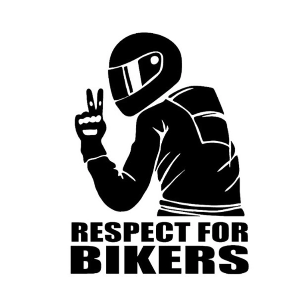 Respect for Cyclists Reflective Sticker Decal Car Stickers Fashion Car Decoration Sticker