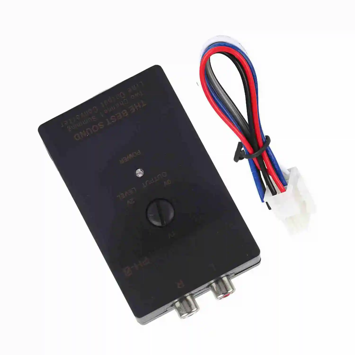 Auto Car RCA Output Stereo Speaker High to Low Level Converter with Delay Function