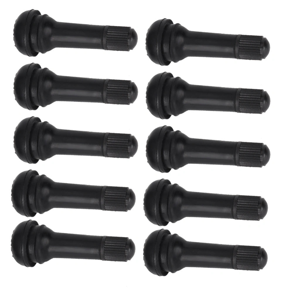 10Pcs TR414 Wheel Snap Tire Valves Stem with Dust Cap without Valve Core