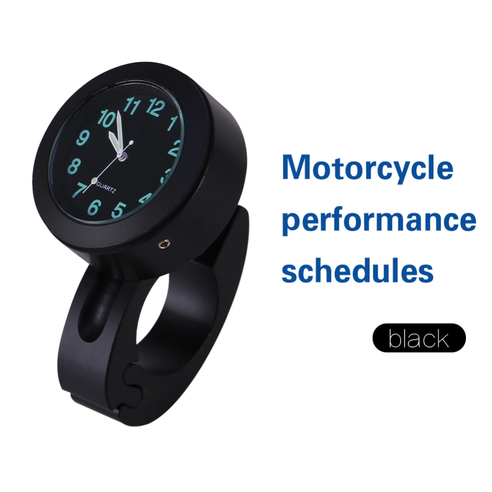 Universal 7/8"‑1" Waterproof Motorbike Handlebar Mount Clock Glow Watch New