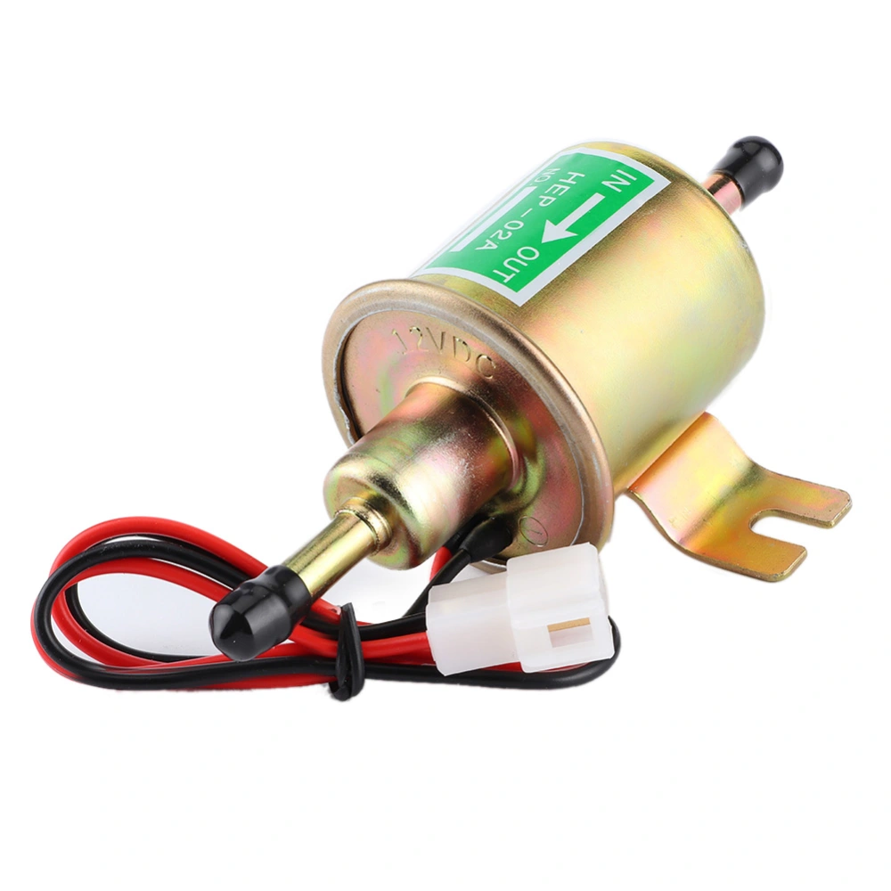 12V 3&#8209;6 PSI Inline Gas Diesel Electric Fuel Pump Low Pressure HEP&#8209;02A for Car Truck Boat