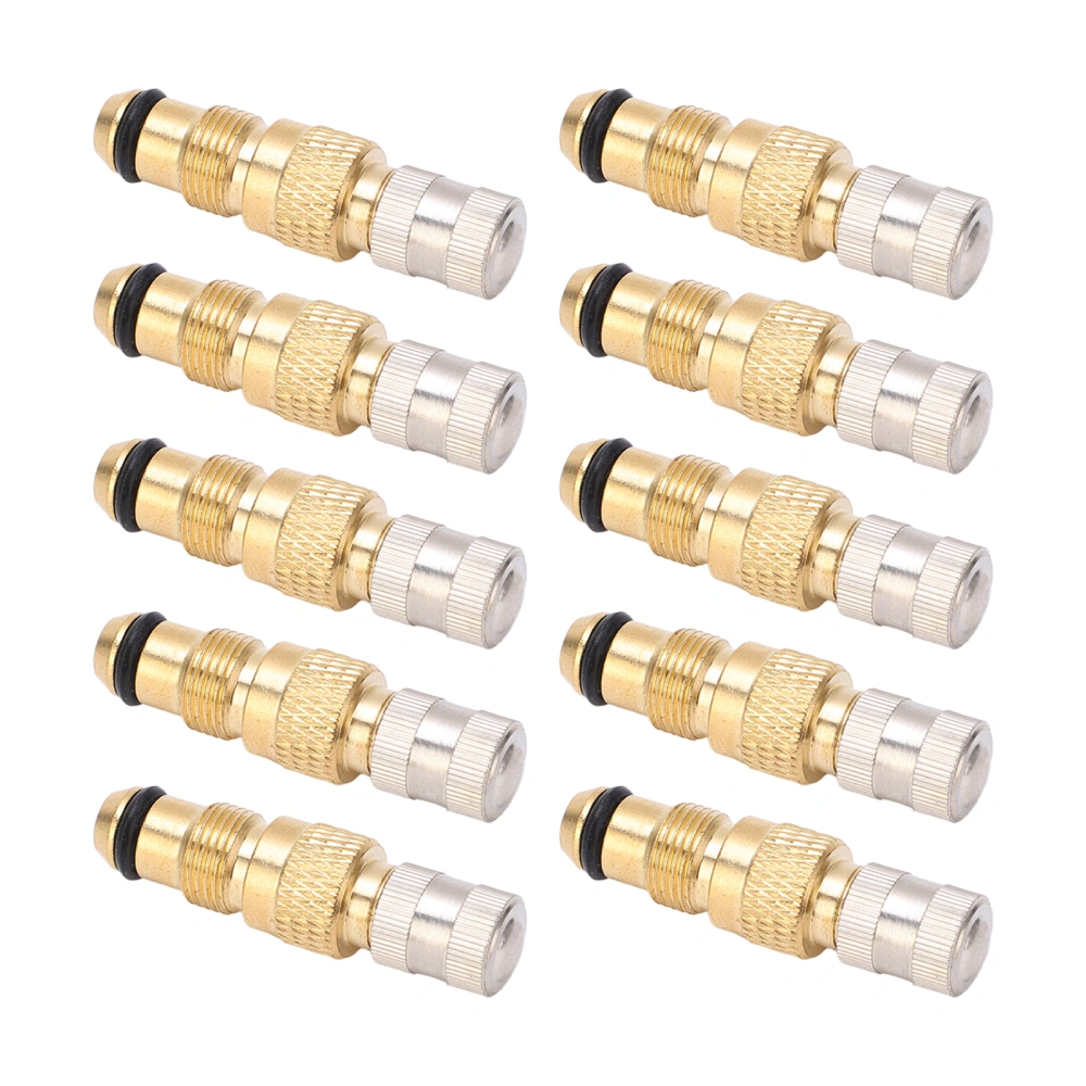 10PCS Tractor Air Liquid Valves Tire Brass Valve Stem TR218A CH3 Core Housings Replacement