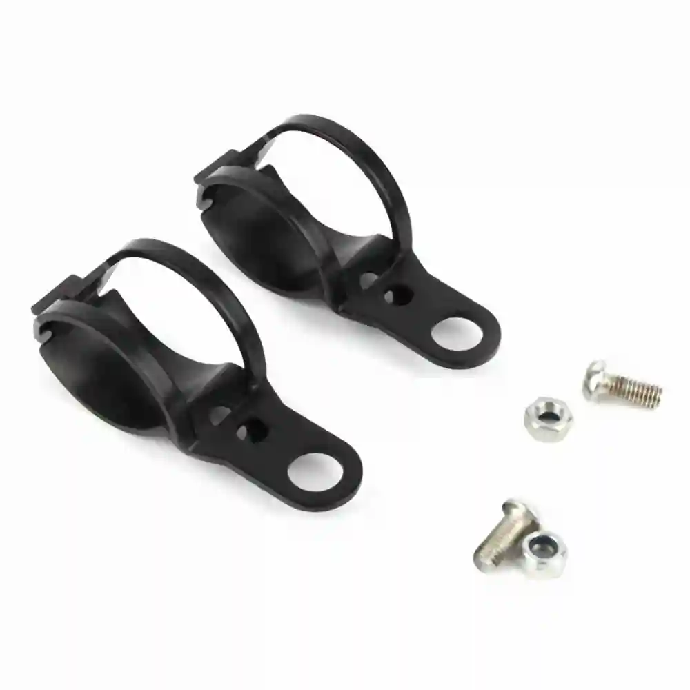 Motorbike Turn Signal Mount Bracket 30-43mm Fork Relocation Clamps Black HNH