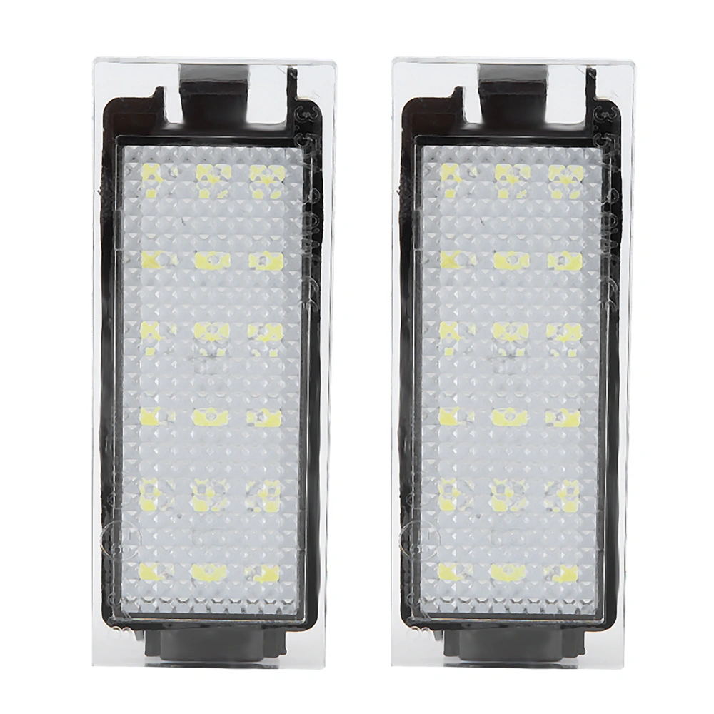 BuyWeek 2Pcs Car LED License Plate Light Lamp for Twingo/Clio/Megane/Lagane