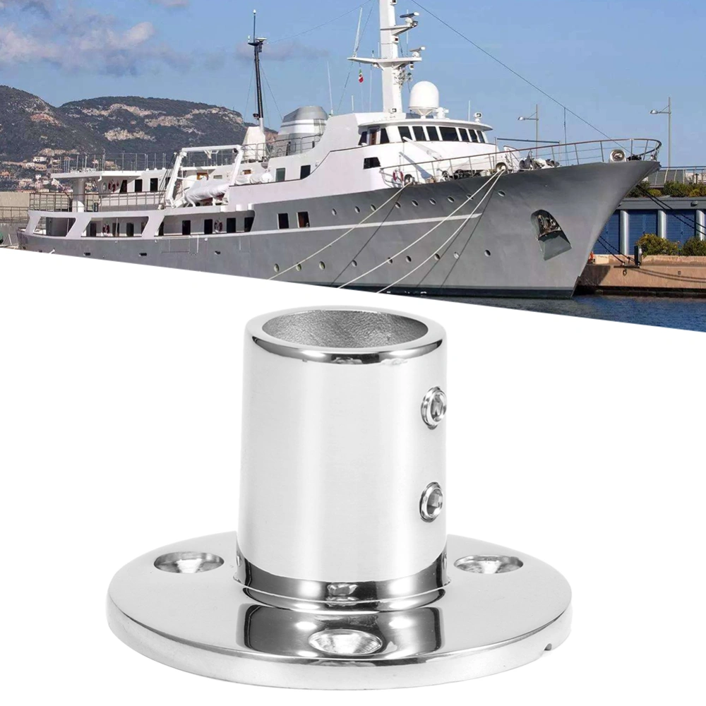 90 Degree Round Tube Base Hand Rail Fitting 316 Stainless Steel Marine Boat Hardwares22mm/0.9in