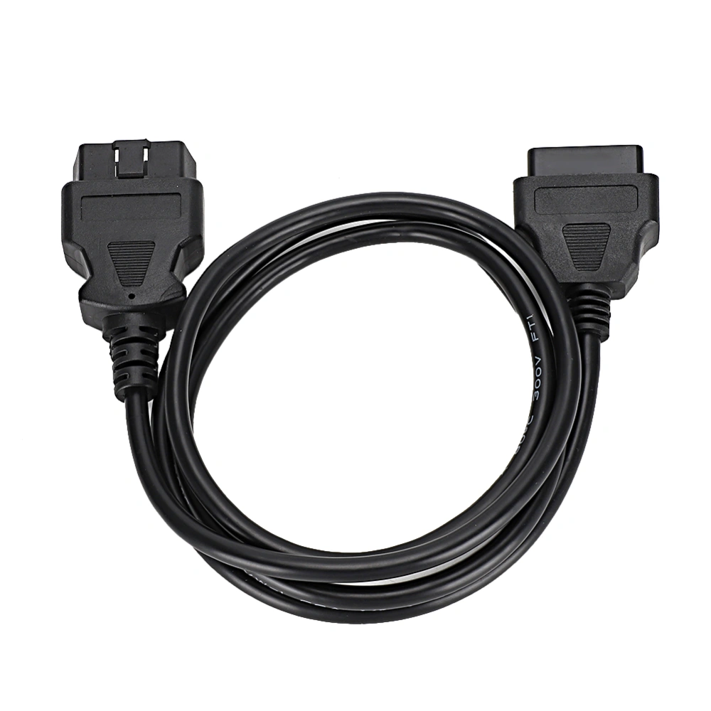 1.5m/4.9ft OBD2 16Pin Male to Female Extension Cable Diagnostic Adapter Connector