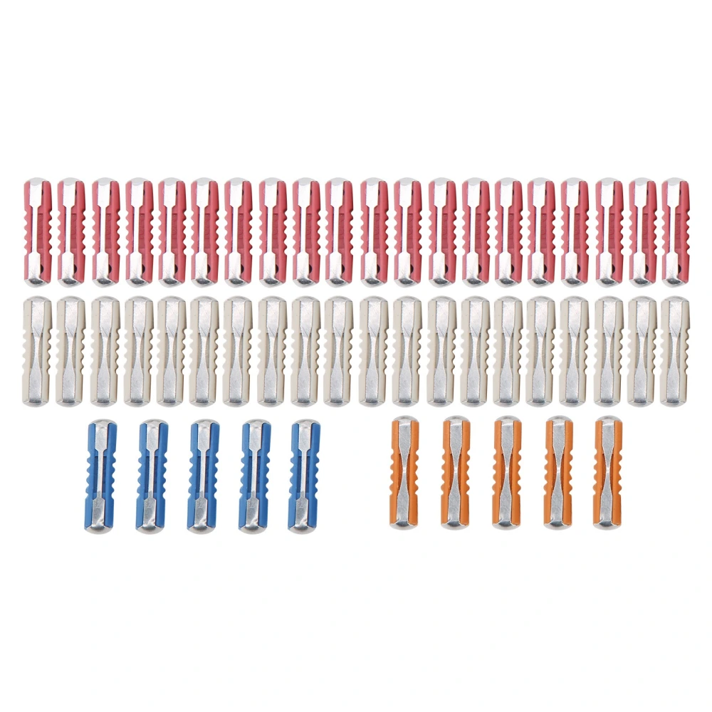 50pcs 5A 8A 16A 25A Car Fuse Kit TorpedoShaped European Fuse Set with Stable Performance