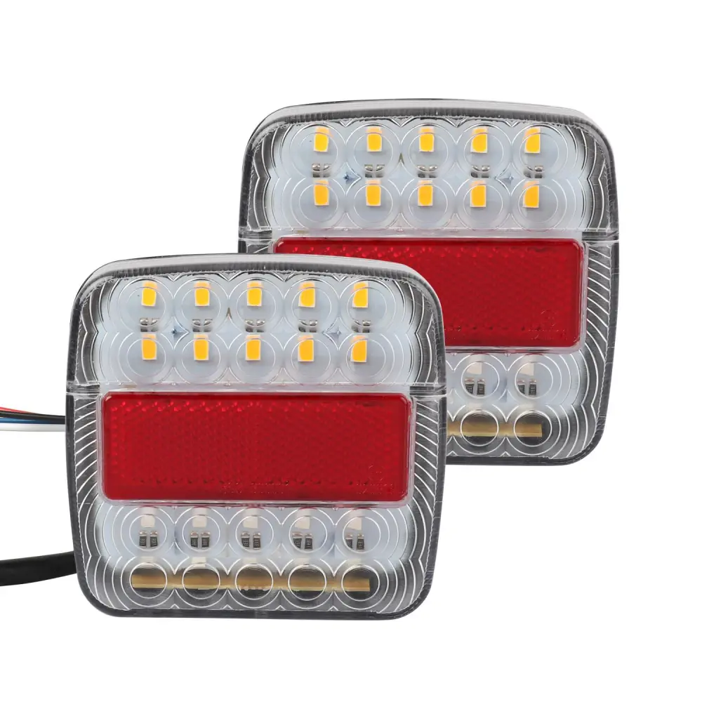 12V LED Tail Lights Stop Brake Turn Signal Low Power Consumption Waterproof Truck Rear Lamp