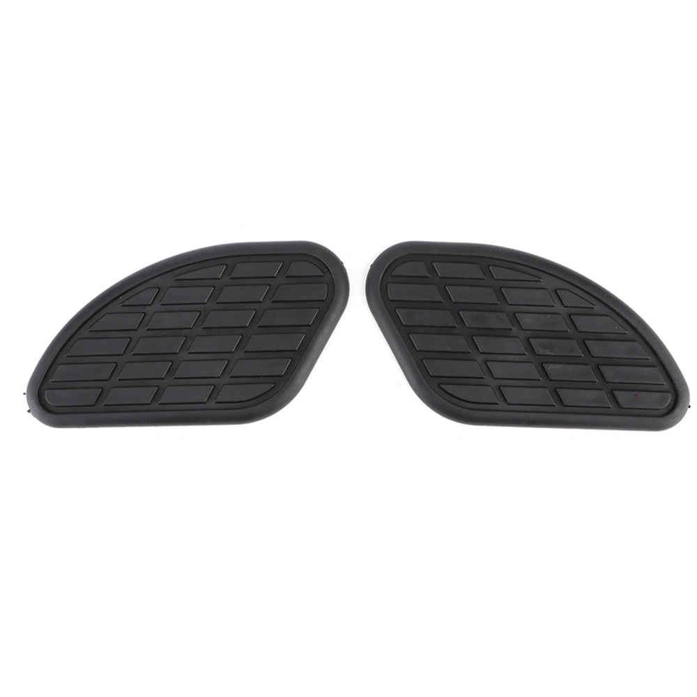 Pair of Motorcycle Fuel Tank Traction Pad Protector Vintage Universal Knee Grip DecalsBlack