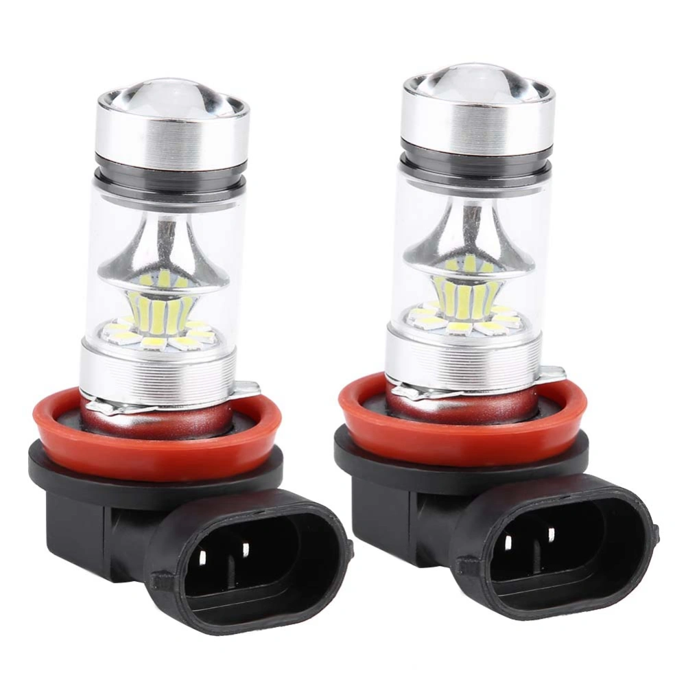 2x H8 H9 H11 6000K Super White 100W LED Headlight Bulbs Kit Fog Car Driving Light