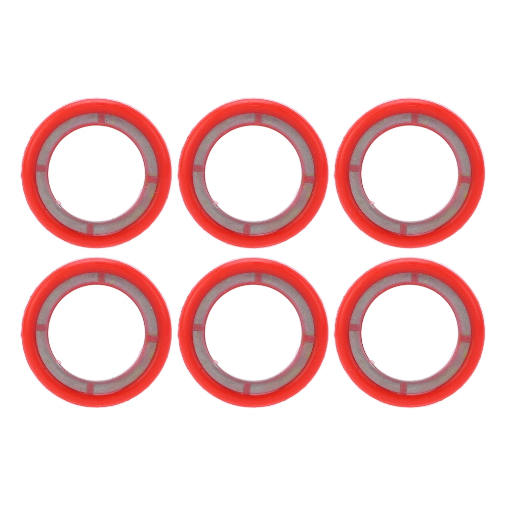 6pcs Gearcase Drain Plug Seal Washer Rubber Coated Stainless Steel 26‑830749 Replacement for Mariner Outboard