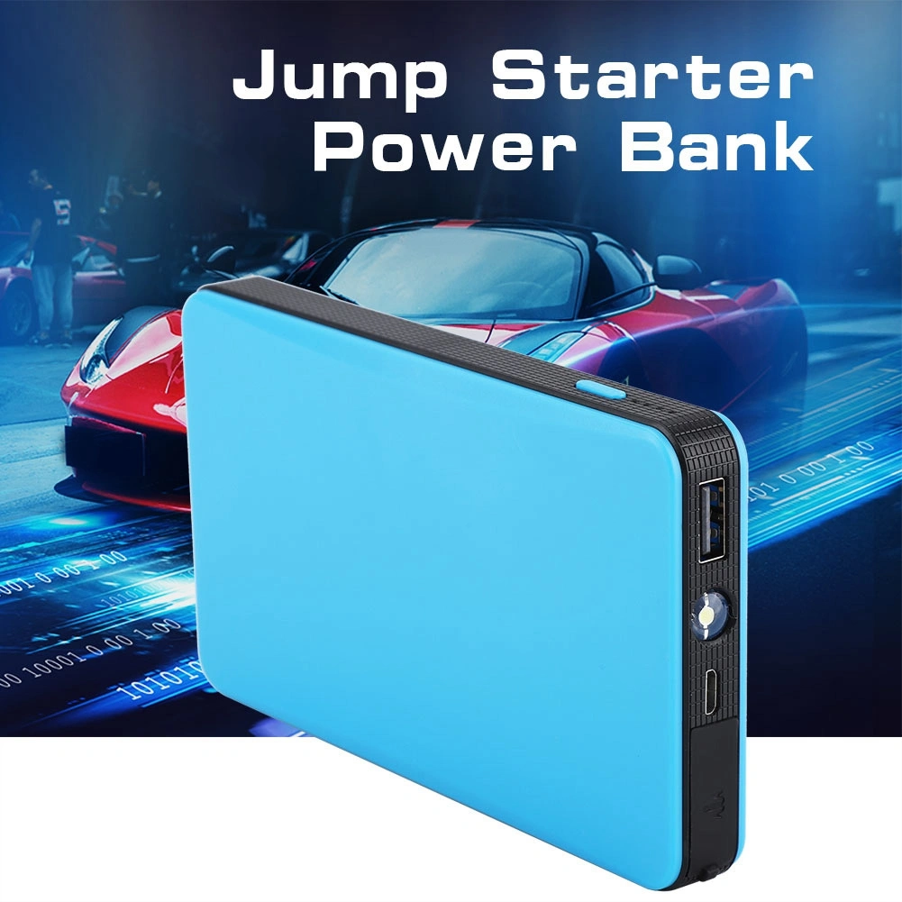 BuyWeek Portable 12V Car Jump Starter Engine Battery Charger Power Bank for Gasoline Engine 3.0L Black