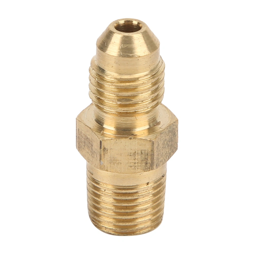 Straight Brass Fuel Line Hose Adapter -3 AN Male to 1/8in NPT Connector Car Accessory