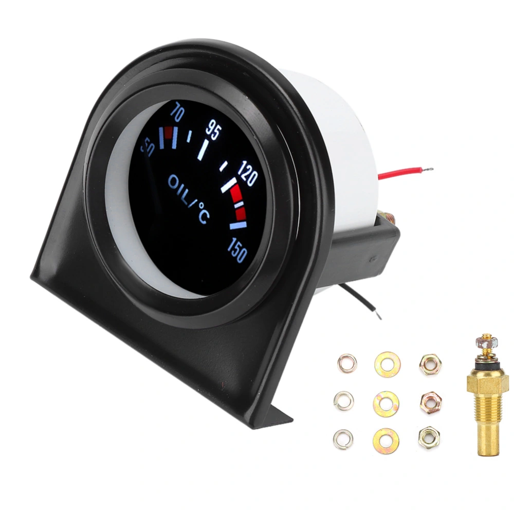 2 inch 52mm LED Light Car Pointer Oil Temperature Temp Gauge 50-150℃