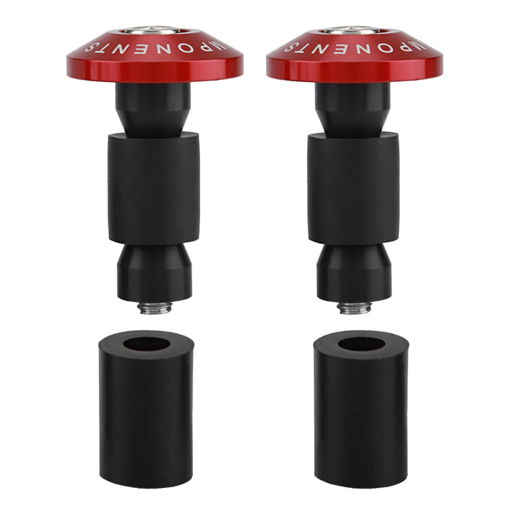 22mm 7/8inch Motorcycle Handlebar End Slider Plug Caps for Racing ATV Offroad Red