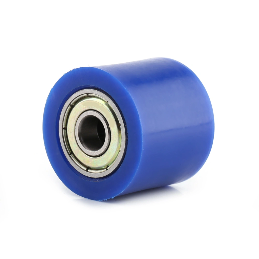 8mm Drive Chain Pulley Roller Slider Tensioner Wheel Guide For Street Bike Motorcycle ATV Blue