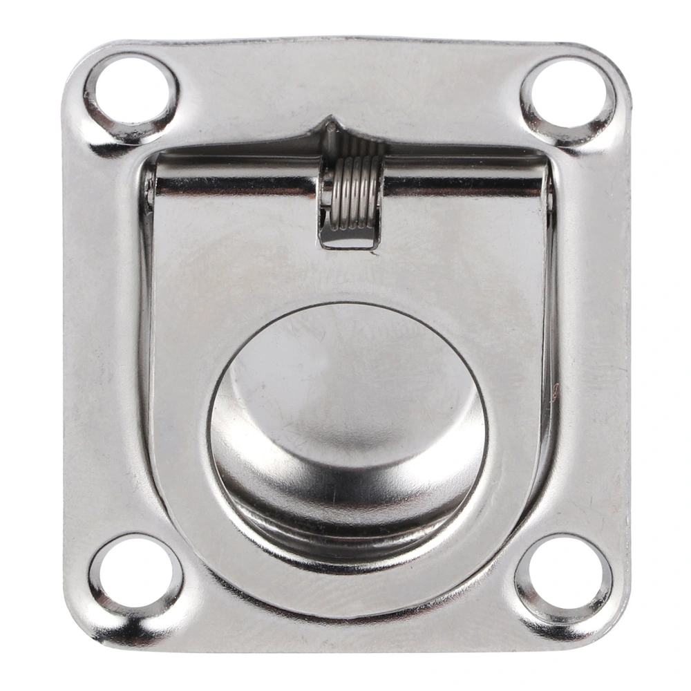 Boat Hatch Pull Ring Handles 304 Stainless Steel High Hardness for Yacht 44x38mm/1.7x1.5in