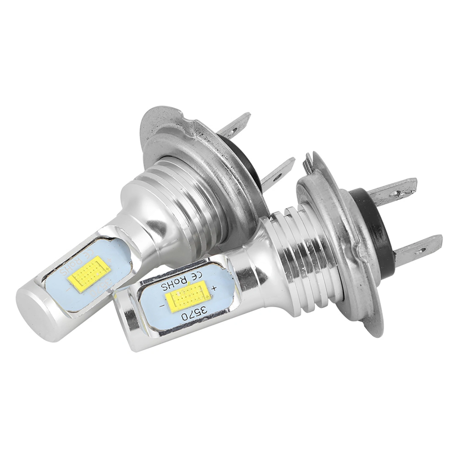 2Pcs 80W 6000K Universal H7 LED Car Fog Lights Lamp White 12V